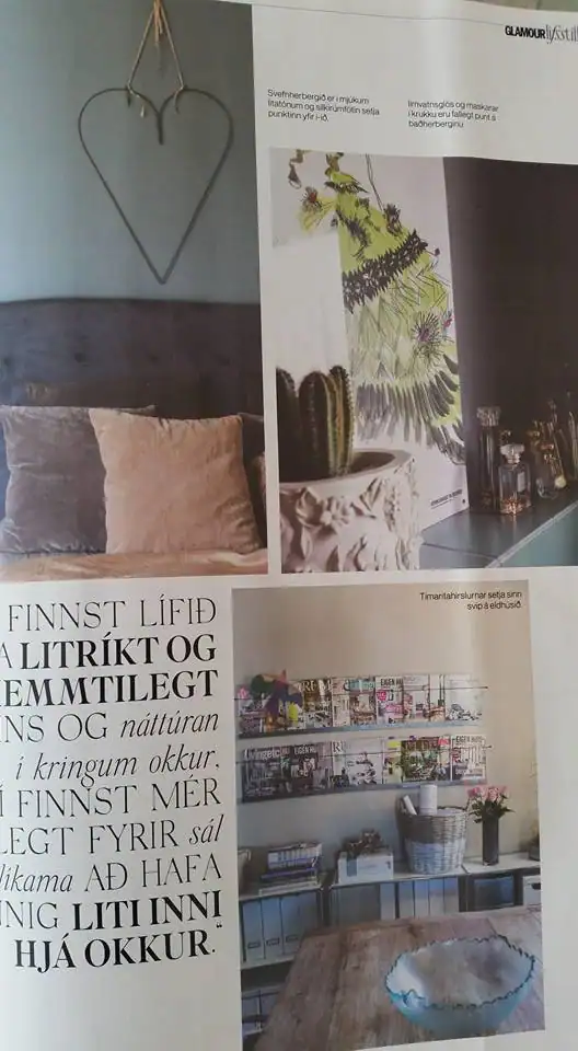 Tímaritsopna með fyrirsögninni „Finnst lífið litríkt og skemmtilegt“